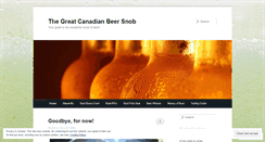 Desktop Screenshot of iamthebeersnob.com